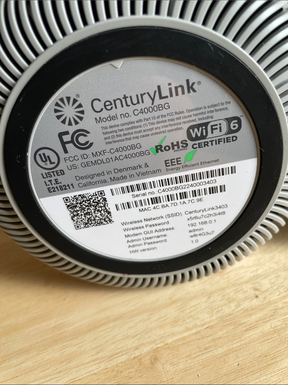 CenturyLink Modem-Router Combo - Picture 3 of 3